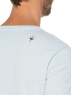 Camiseta Osklen Masculina Slim Rough Diver Azul Claro