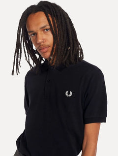 Polo Fred Perry Masculina Regular Piquet Plain Logo Azul Marinho