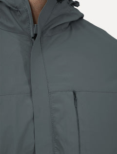 Jaqueta Dixen Masculina Corta-Vento Nylon Pocket Zip Cinza
