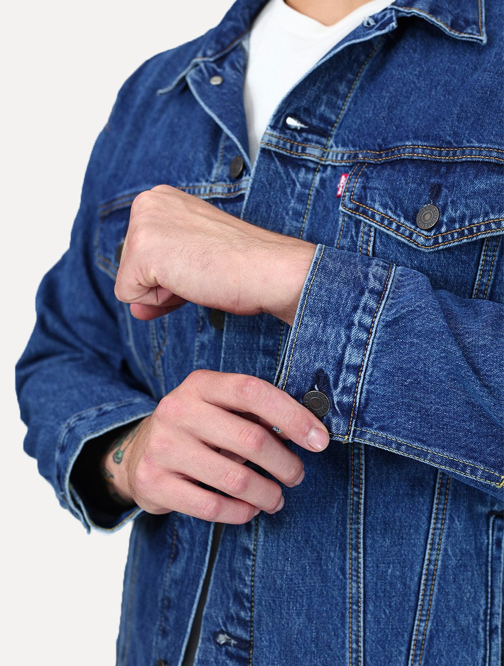 Jaqueta Levis Jeans Masculina Trucker Relaxed Azul Escuro A57820104