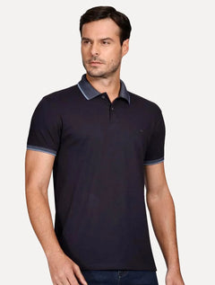 Polo Aramis Masculina Regular Piquet Tech Azul Marinho