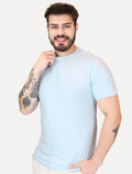 Camiseta Aramis Masculina Basic Lisa Mono Icon Azul Topázio