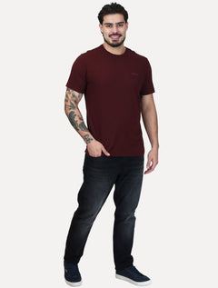 Camiseta Calvin Klein Jeans Masculina Light New Logo Bordô