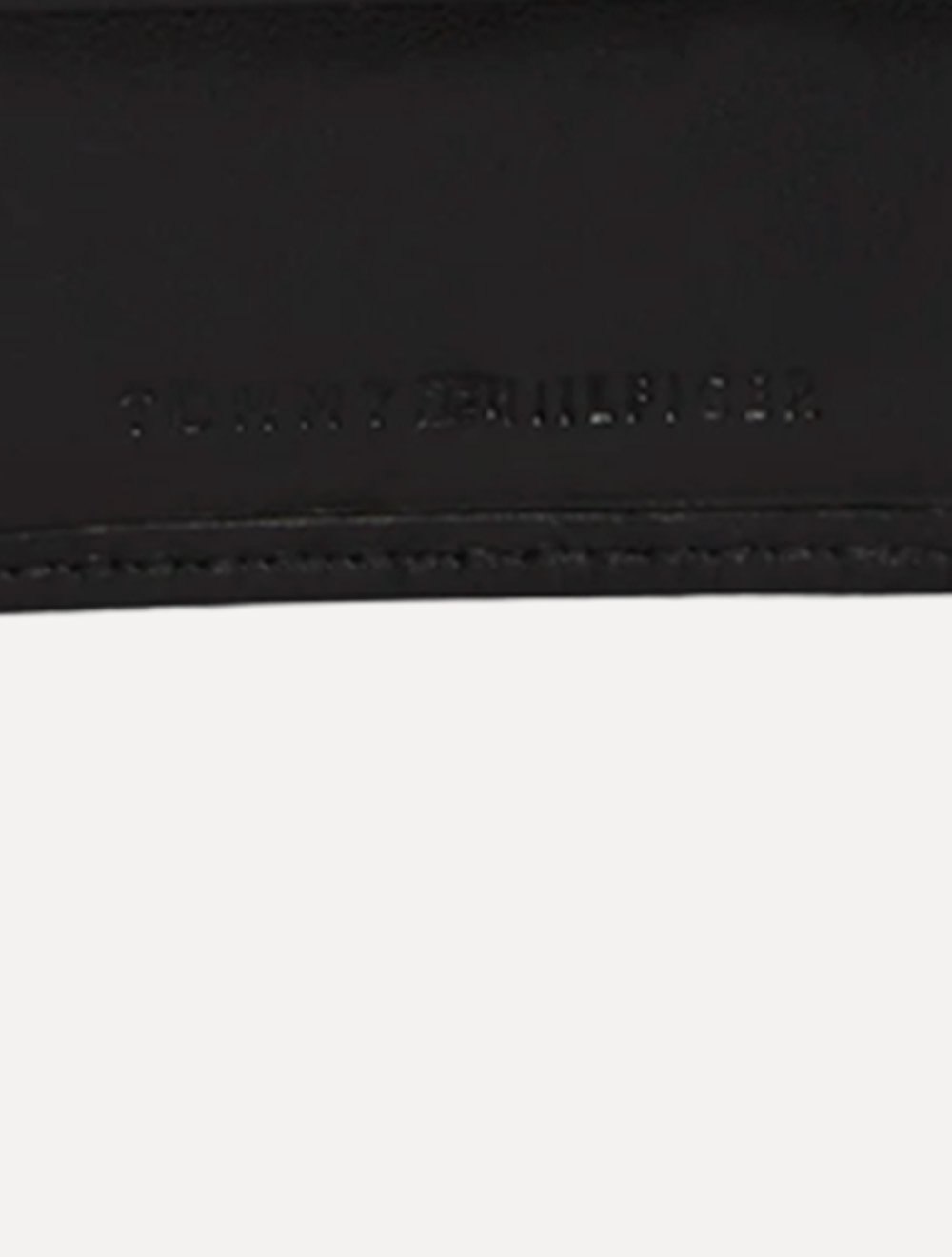 Carteira Tommy Hilfiger Porta Cartão Couro Central Mini CC Wallet Preta