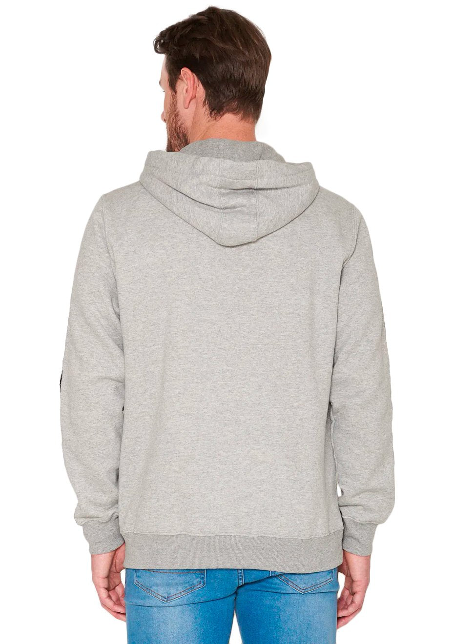 Moletom Aeropostale Masculino A87 Logo Tape Cinza Mescla