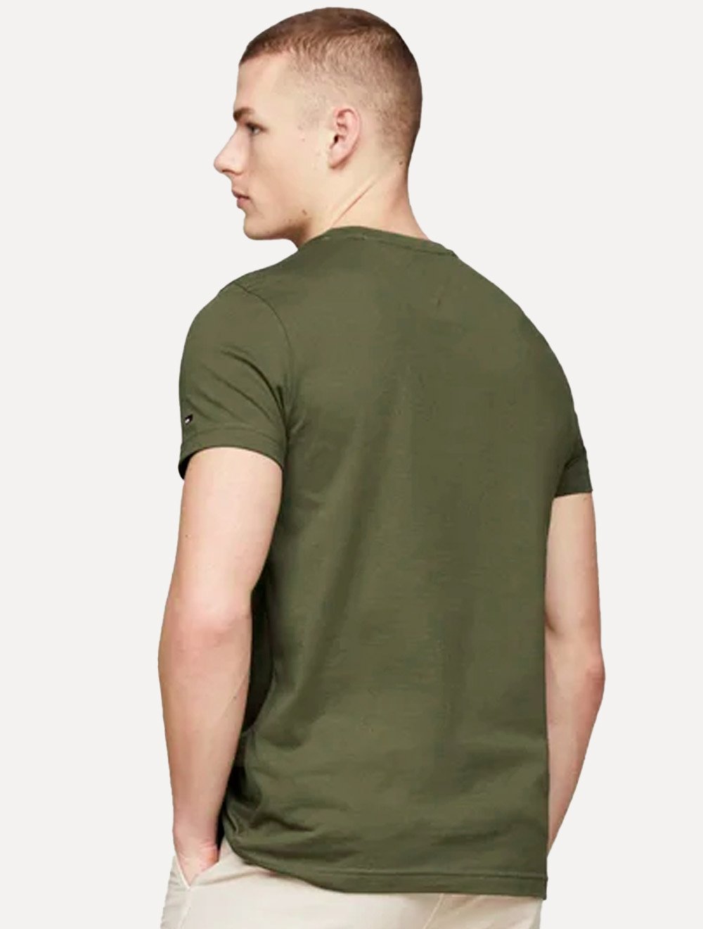 Camiseta Tommy Hilfiger Core Logo Tee Verde Musgo