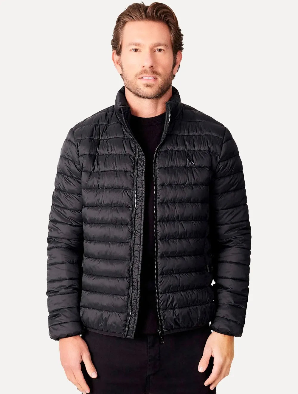 Jaqueta Reserva Masculina Puffer Downtown Woodpecker Preta
