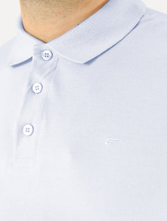 Polo Ellus Masculina Piquet Classic Easa Azul Claro