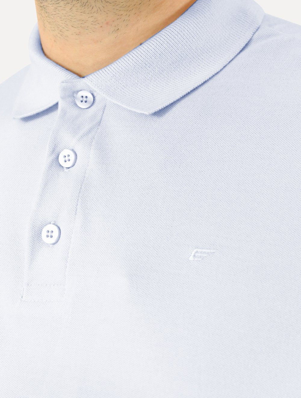 Polo Ellus Masculina Piquet Classic Easa Azul Claro
