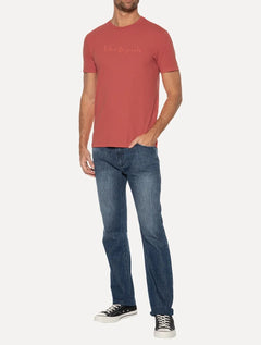 Camiseta Ellus Masculina Cotton Fine Originals Logo Rosa Escuro