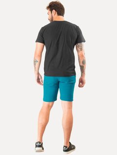 Bermuda Ralph Lauren Masculina Linho Navy Icon Azul Petróleo