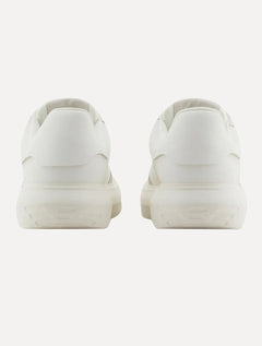 Tênis Empório Armani Masculino Logo Águia Metálico Branco