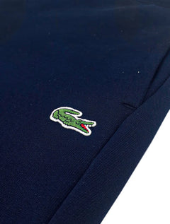 Calça Lacoste Masculina Moletom Sport Cotton Fleece Croco Azul Marinho