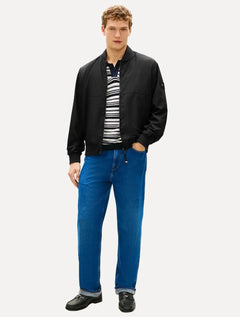 Jaqueta Tommy Hilfiger Branded Rubber Bomber Preta