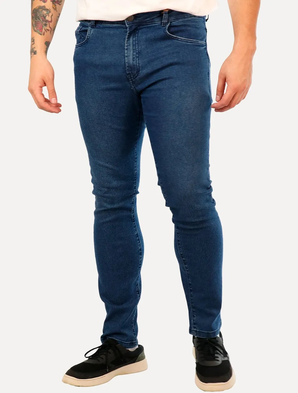 Calça John John Jeans Masculina Skinny Low Falcon Azul Médio