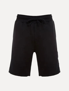 Bermuda John John Masculina Moletom Black Embossed Logo Preta