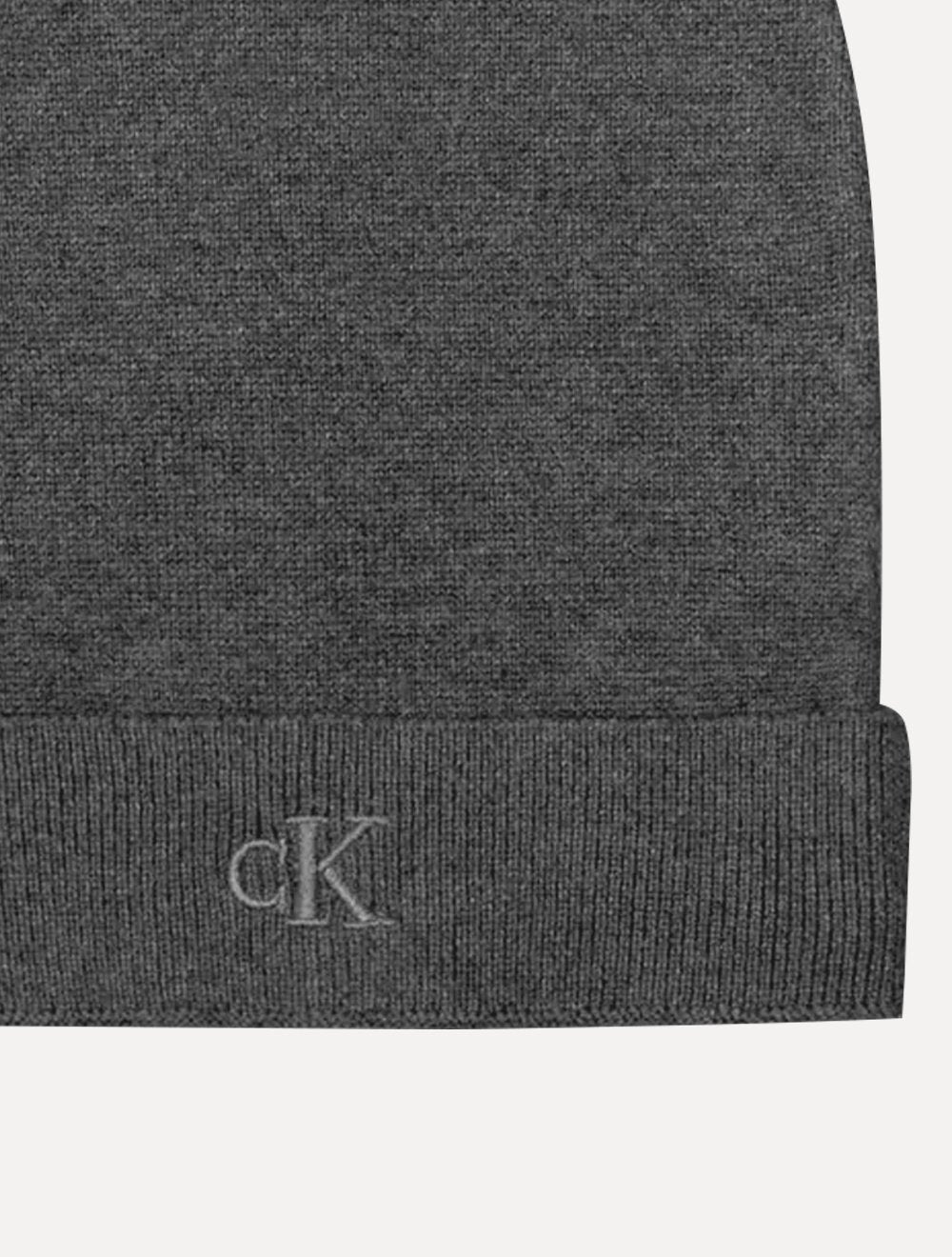 Gorro/Touca Calvin Klein Jeans Masculino Bordado Chumbo