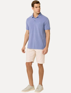 Bermuda Dudalina Masculina Slim Fit Textura Cáqui Claro