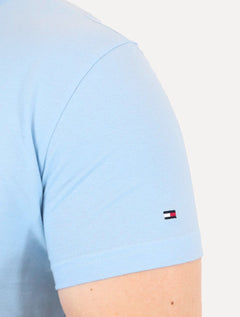 Camiseta Tommy Hilfiger Masculina Inverse Climate Tee Logo Azul Claro