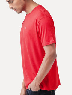 Camiseta Tommy Jeans Masculina Slim C-Neck Flag Vermelha