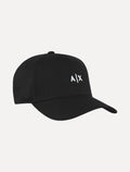 Boné Armani Exchange Cotton Twill Embroidered Logo Preto