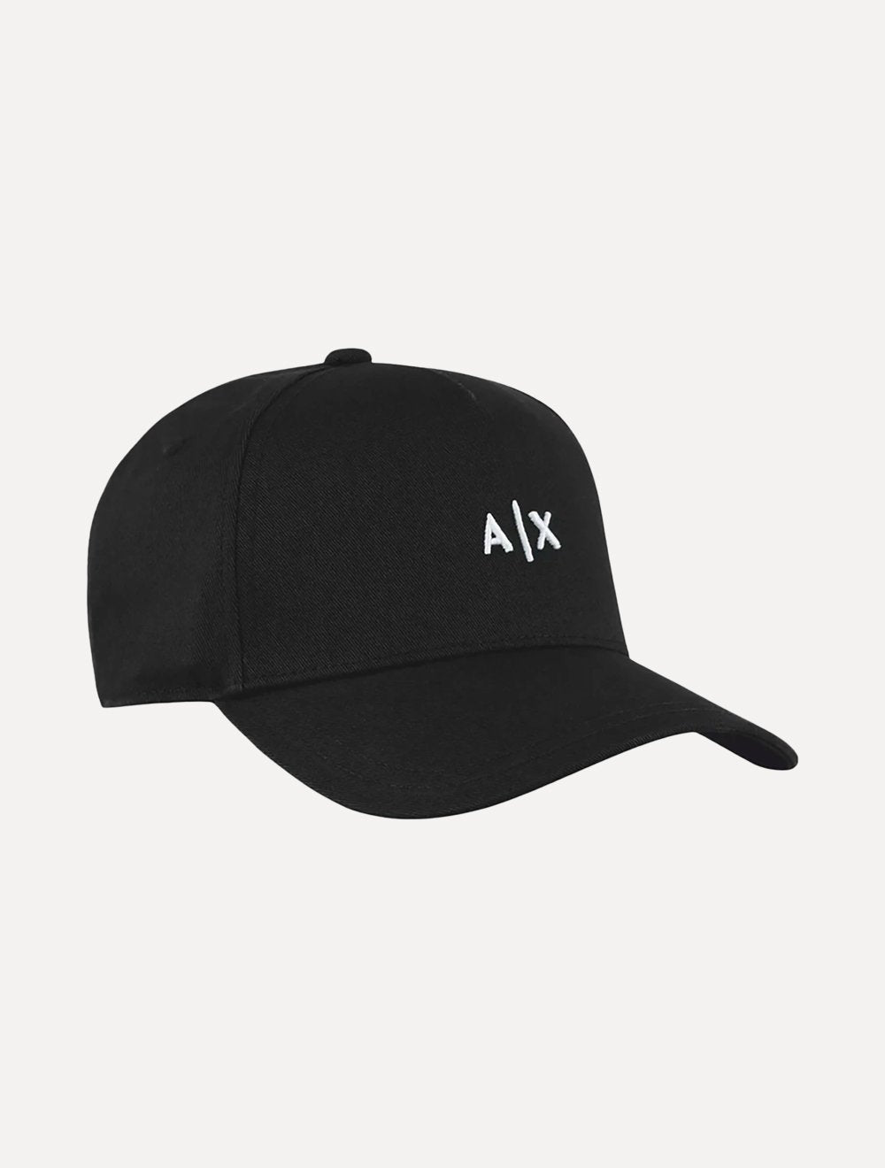 Boné Armani Exchange Cotton Twill Embroidered Logo Preto