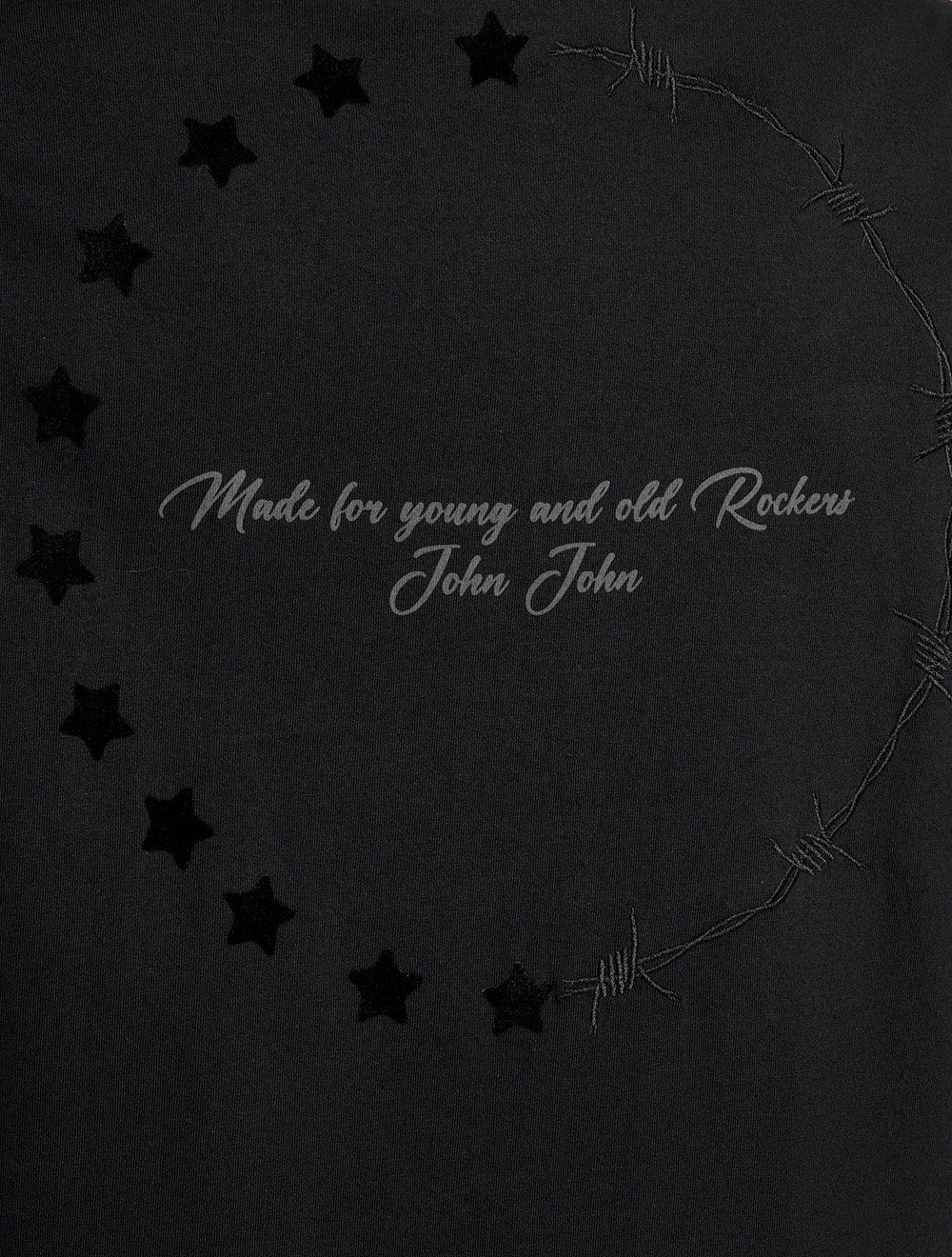 Camiseta John John Masculina Relaxed Fit Cosmic Cages Preto