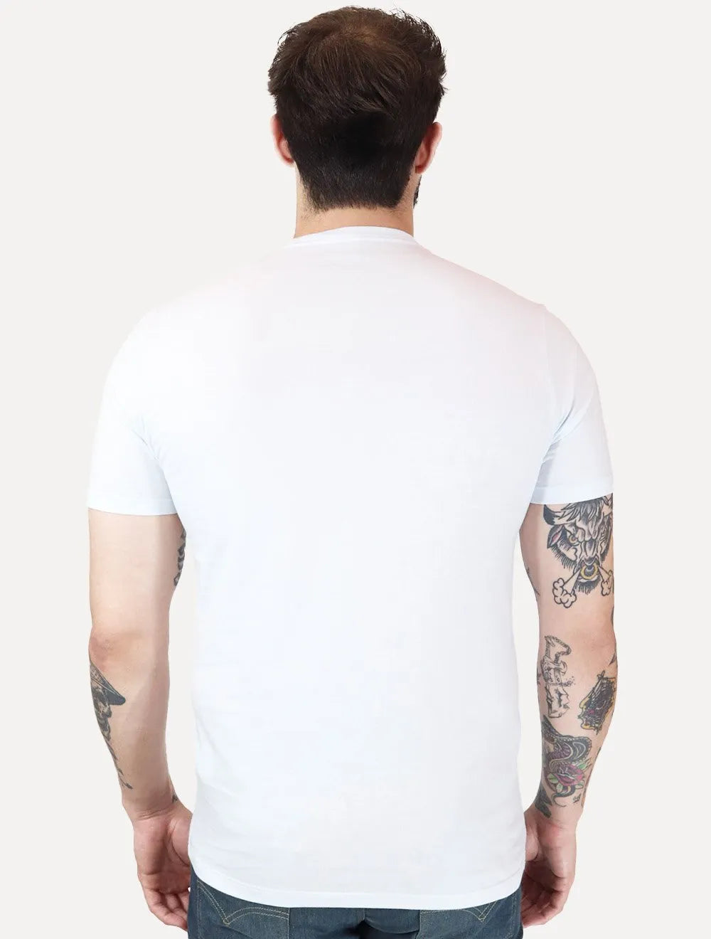 Camiseta Guess Masculina Est. 1981 Overwritten Branca