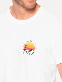 Camiseta Osklen Masculina Slim Rough Posto 7 Branca