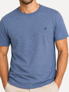 Camiseta Dudalina Regular Fit Listras Azul Marinho