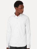 Camisa John John Masculina Ultra Slim White Logo Branca