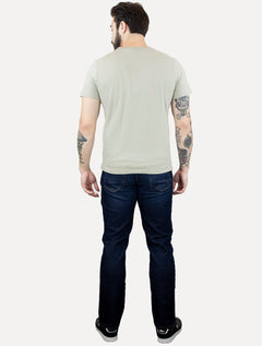 Camiseta Ellus Masculina Cotton Fine Duocolor Classic Cinza