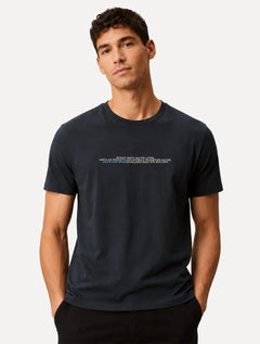 Camiseta Calvin Klein Jeans Masculina Manga Curta Reduce Waste Azul Marinho