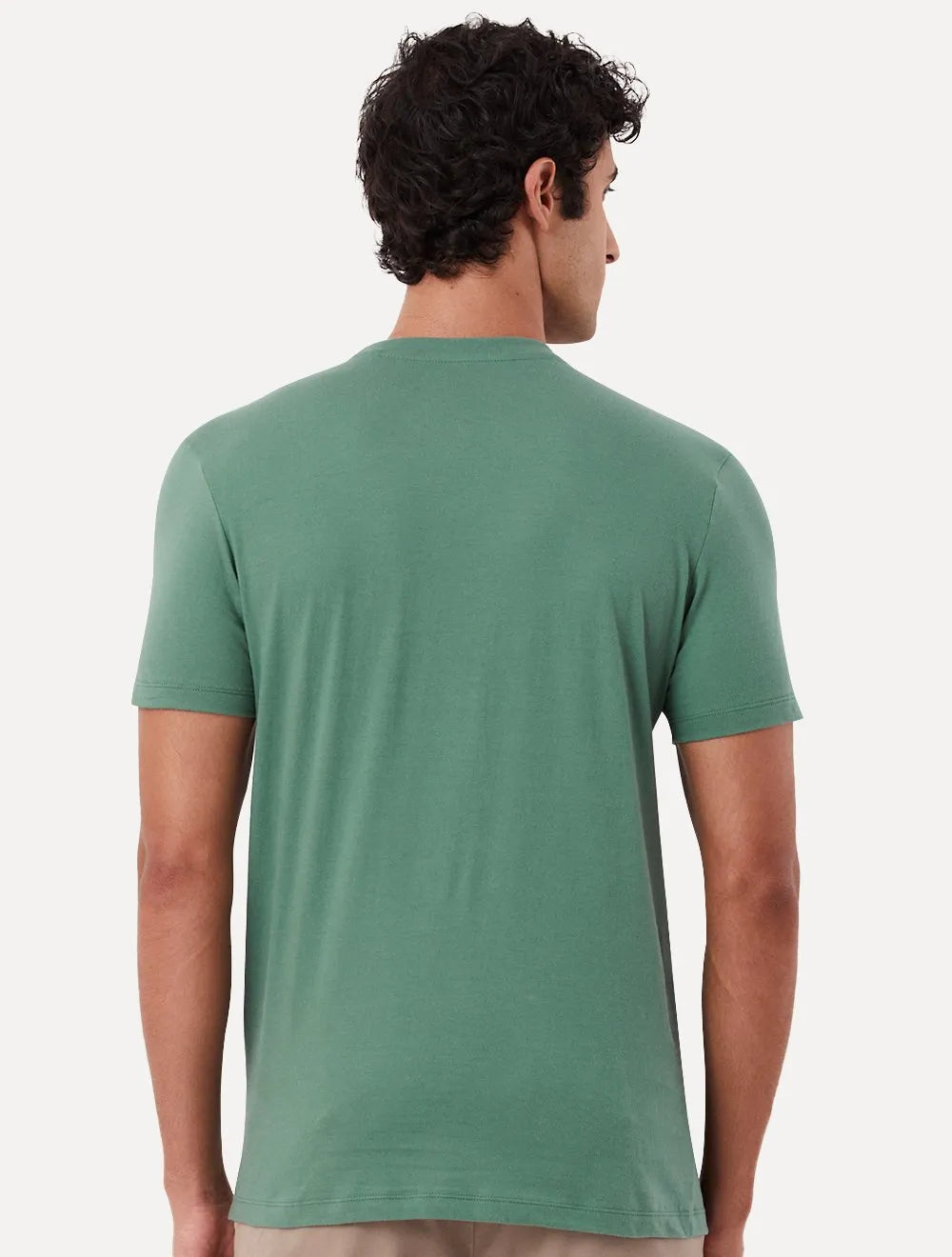 Camiseta Original Penguin Masculina Slim Rubber Logo Verde