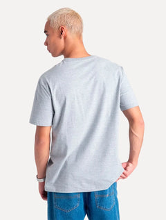 Camiseta Tommy Jeans Masculina Essential Flag Pocket Cinza Mescla