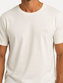 Camiseta John John Masculina Regular Fit Basic Uno Lisa Off White
