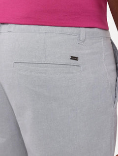 Bermuda Aramis Masculina Chino Cotton Cinza Claro Mescla