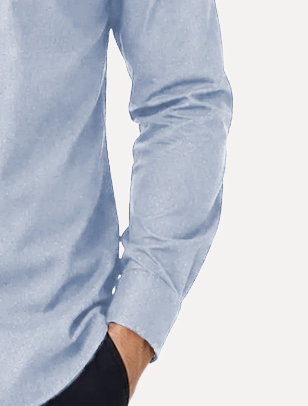 Camisa Tommy Hilfiger Masculina Slim Flex Pop Small Dobby Azul Claro