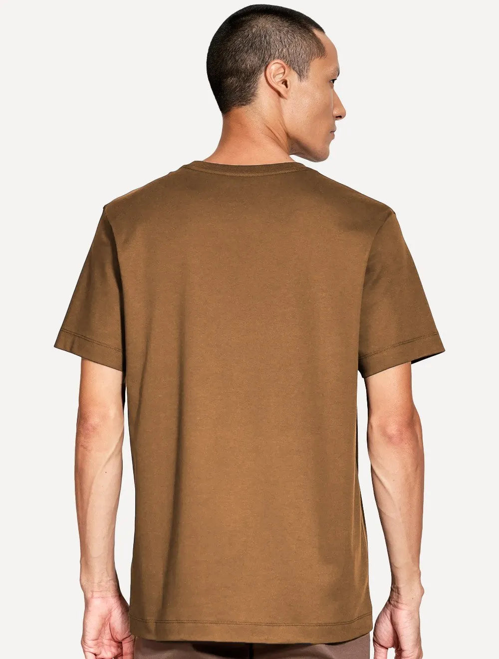 Camiseta Aramis Masculina Basic Lisa Mono Icon Marrom