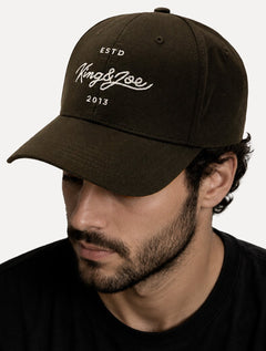 Boné King & Joe Masculino Tinturado Bordado Marrom