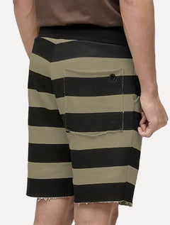 Bermuda Osklen Masculina Moletom Casual Listrada E-Fabric Verde Militar