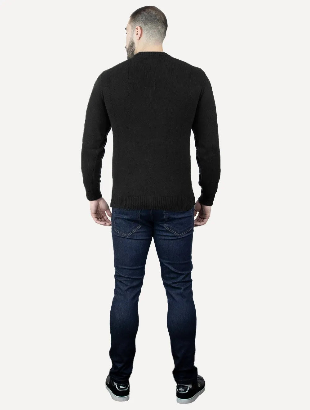 Suéter Levis Masculino Crewneck Classic Housemark Logo Preto