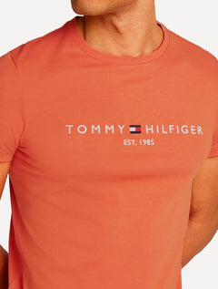 Camiseta Tommy Hilfiger Masculina Core Logo Tee Laranja