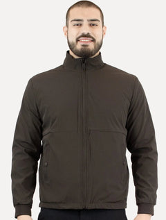 Jaqueta Aramis Masculina Nylon Dupla Face Dark Brown Liquid Repeller Preta