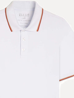 Polo Ellus Masculina Piquet Classic Easa Friso Light Branca