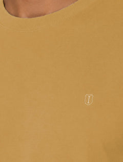 Camiseta Individual Masculina Comfort Pima Soft Touch Logo Amarelo Médio