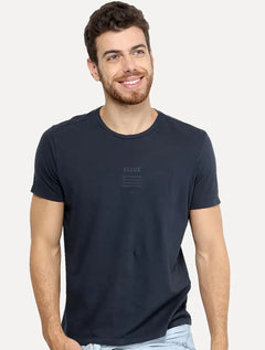 Camiseta Ellus Masculina Pima Cotton Timeless Clothing Classic Azul Marinho