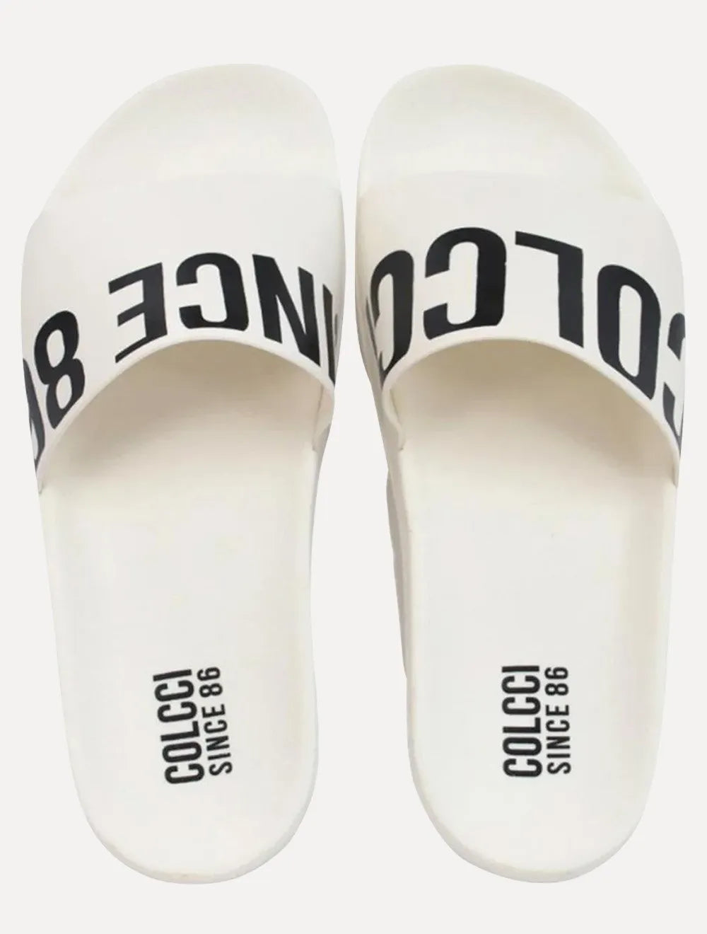 Chinelo Colcci Masculino Slide Bianca Branco