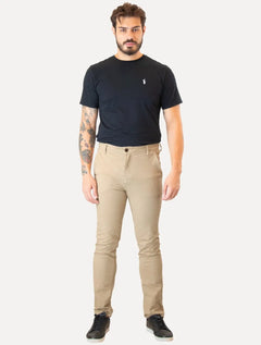 Calça Aramis Masculina Chino Color Basica Tag Areia