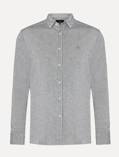 Camisa Aramis Masculina Slim Oxford Planalto Cinza Escuro